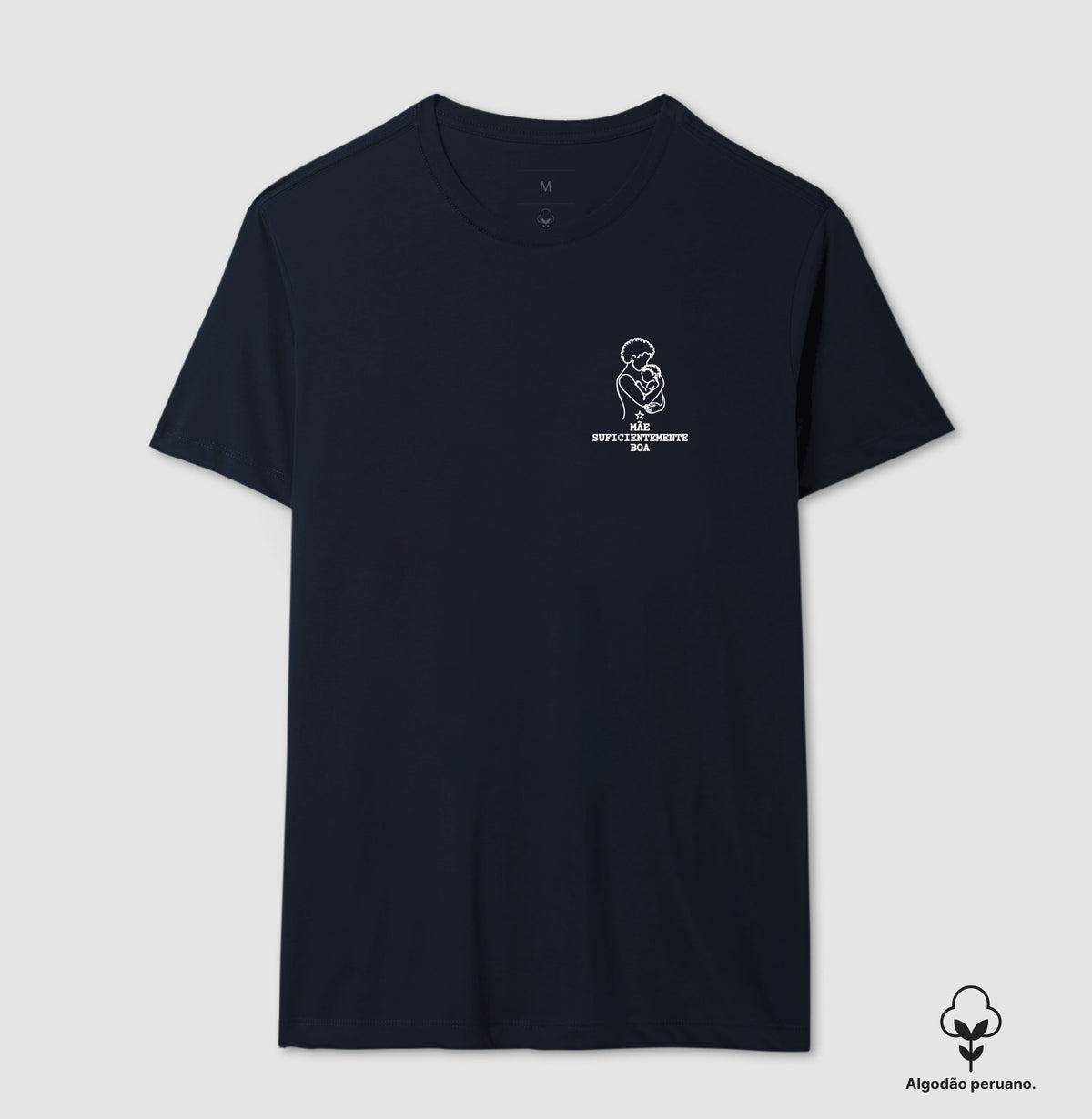 Camiseta Algodão Peruano Psicanálise Winnicott - Mãe Suficientemente Boa | Line Art