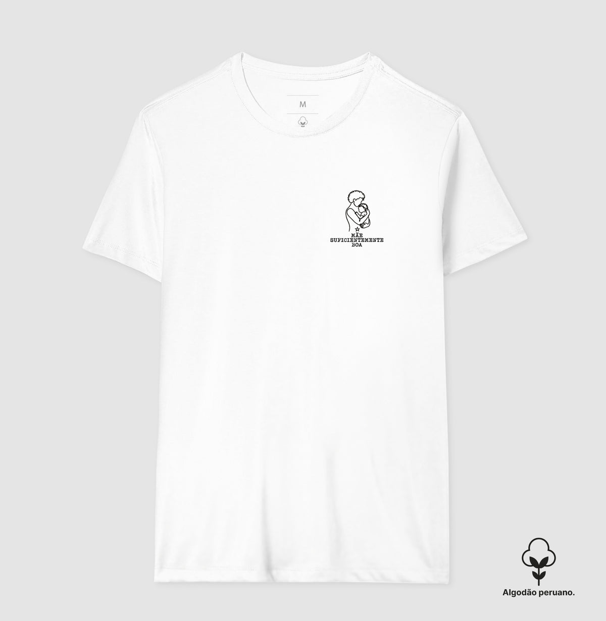 Camiseta Algodão Peruano Psicanálise Winnicott - Mãe Suficientemente Boa | Line Art