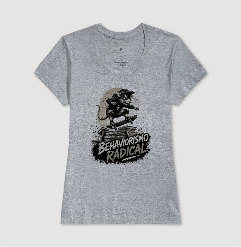Camiseta Psicologia "Behaviorismo Radical" | Skate Rat & B.F. Skinner