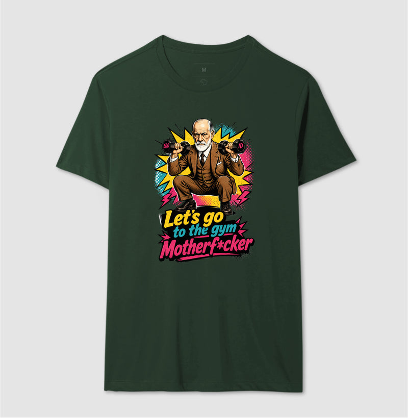 Camiseta "Freud na academia" | O Equilíbrio entre o Ego e o Id