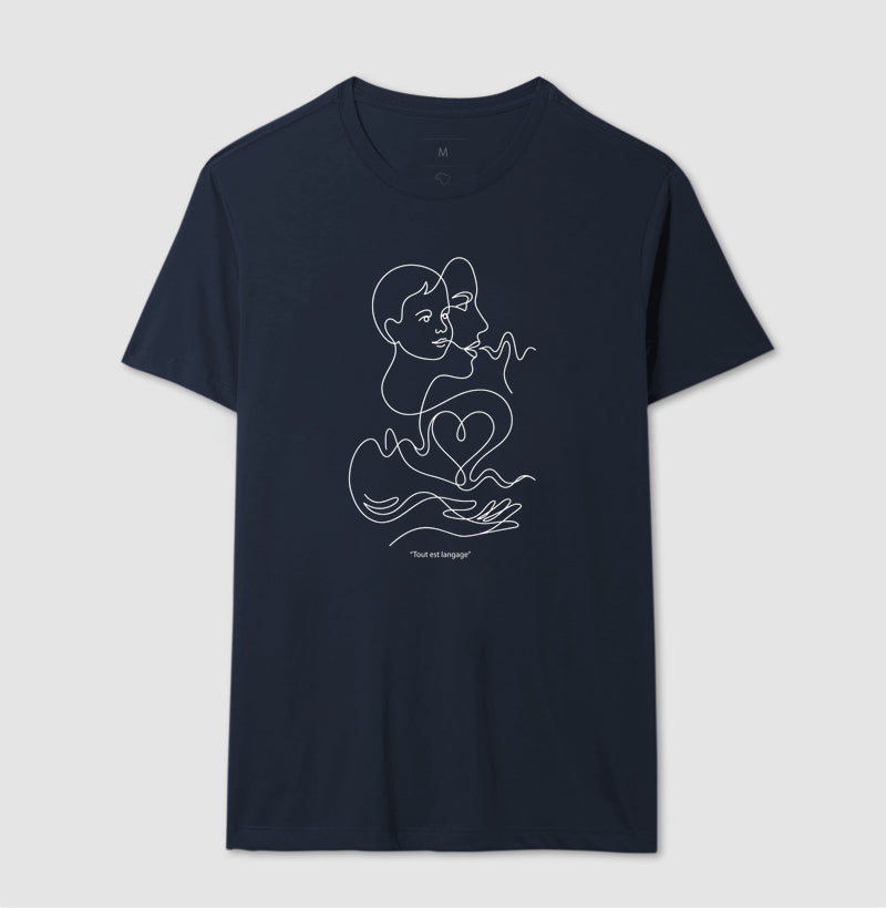 Camiseta Psicanálise Françoise Dolto - Tudo É Linguagem (Tout est langage) | Line Art Poética