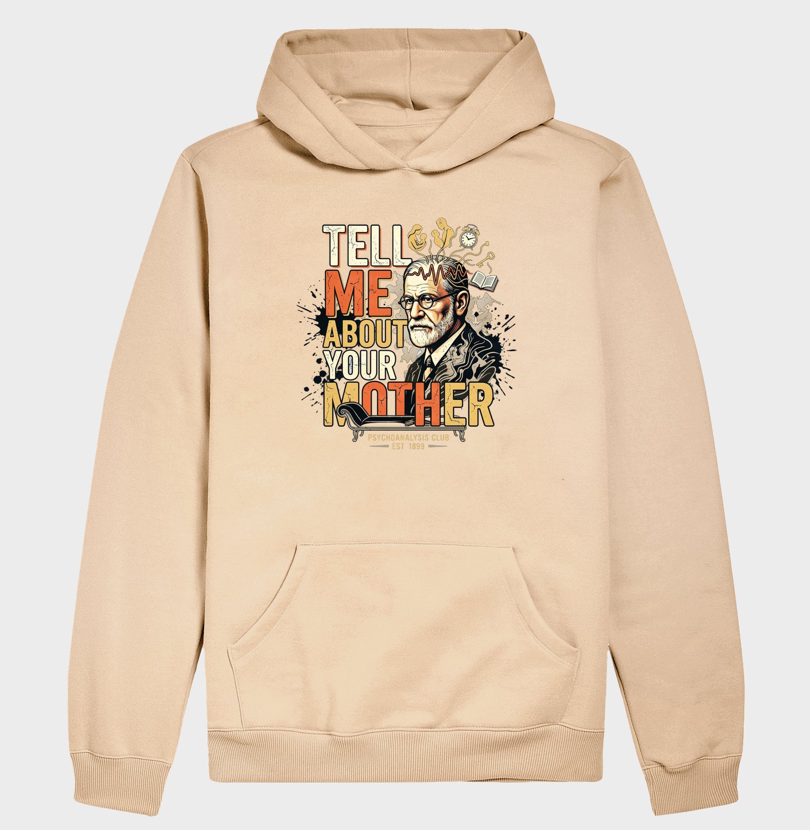 Hoodie Moletom Psicanálise Freud - Tell Me About Your Mother | Vintage