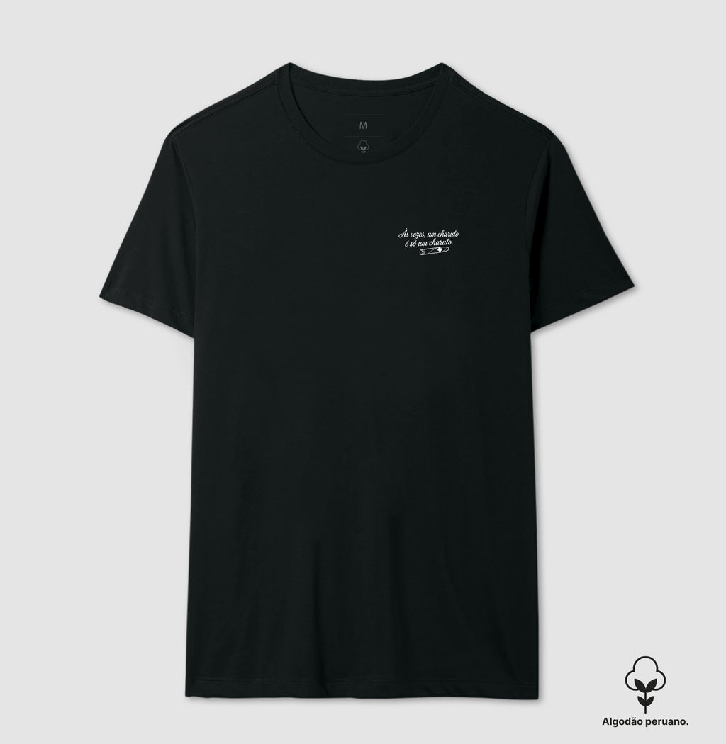 Camiseta Algodão Peruano Psicanálise Freud - Um Charuto é Só Um Charuto | Minimalista