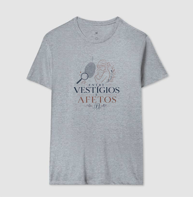 Camiseta "Entre Vestígios e Afetos" | A Evidência Número 1