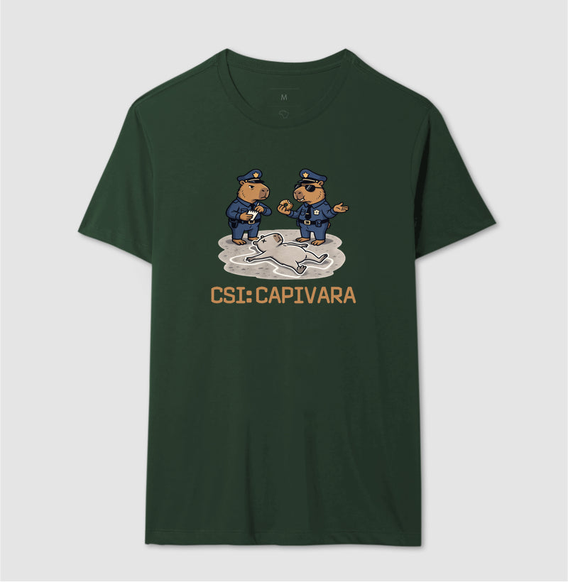 Camiseta CSI: Capivara | True Crime Brasileiro