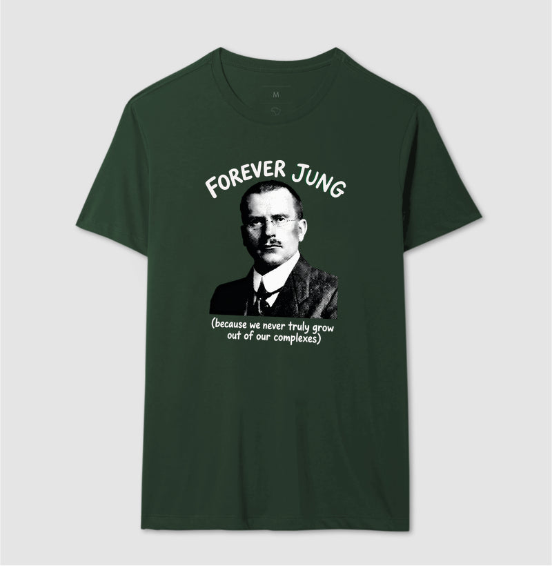 Camiseta Psicanalítica Carl Jung - Forever Jung (Complexes) | Retrô Noir