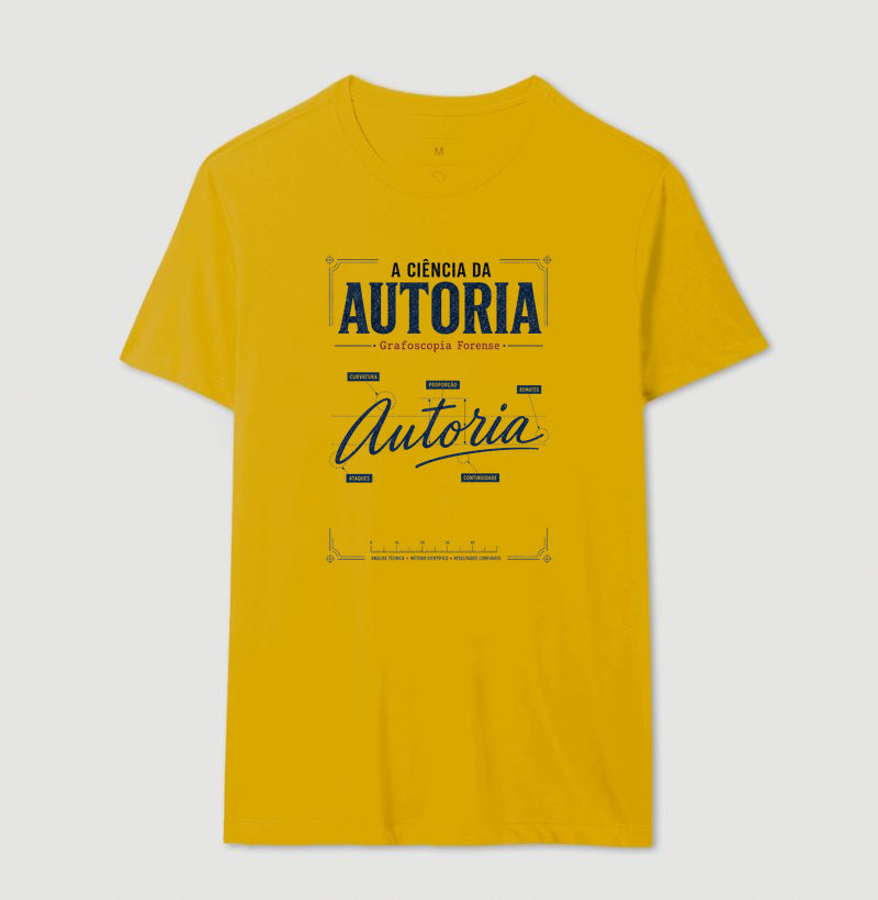 Camiseta Forense "A Ciência da Autoria" | Grafoscopia e Perícia Grafotécnica