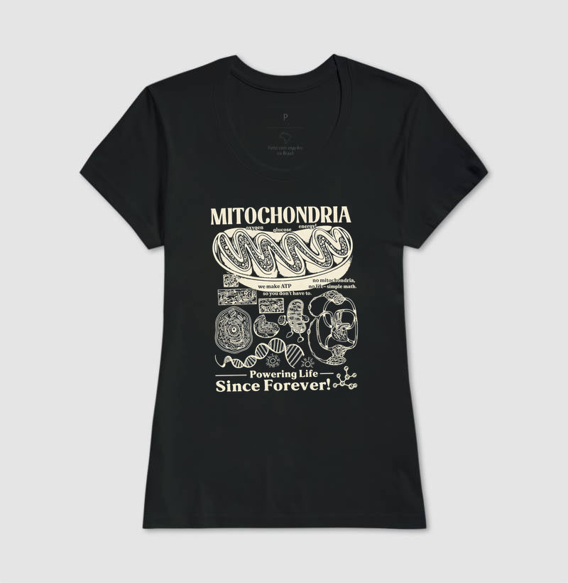 Camiseta "Mitochondria: Powering Life" | A Usina de Força da Vida