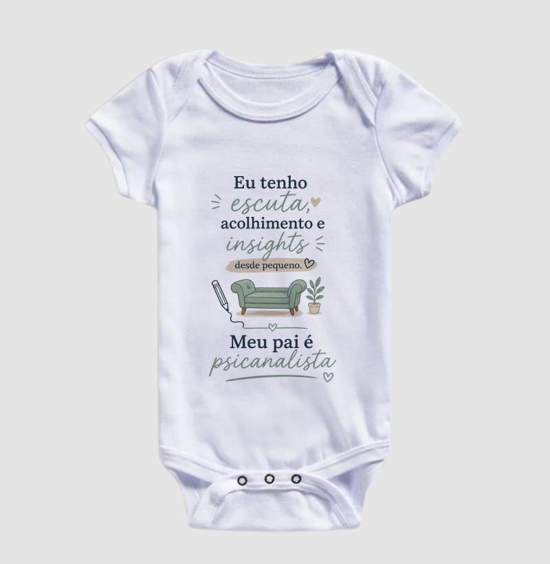 Body Infantil Psicanálise "Escuta, Acolhimento e Insights" | Meu Pai é Psicanalista