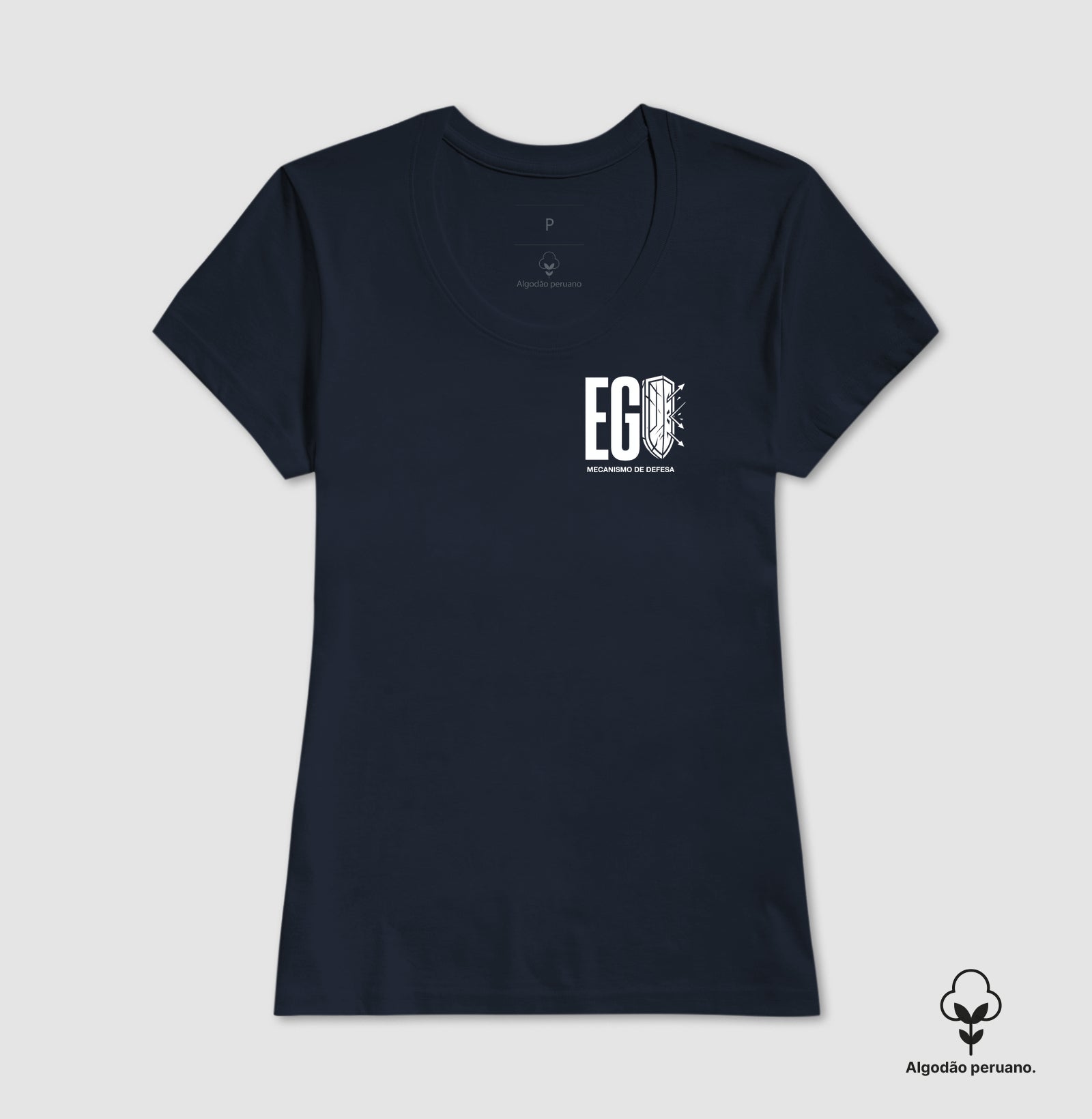 Camiseta Algodão Peruano Psicanálise Anna Freud - Ego e Mecanismos de Defesa | Pocket Print