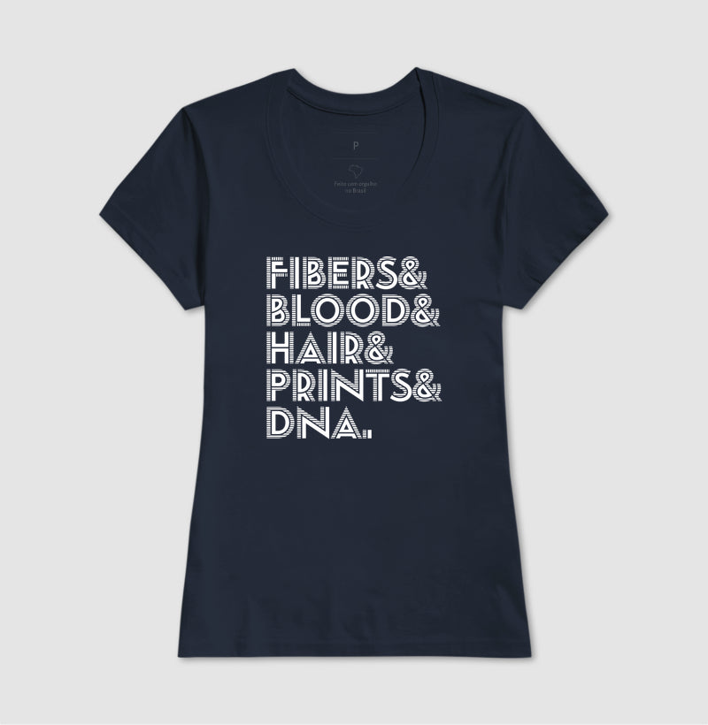 Camiseta "A Lista Forense" | Fibers & Blood & DNA