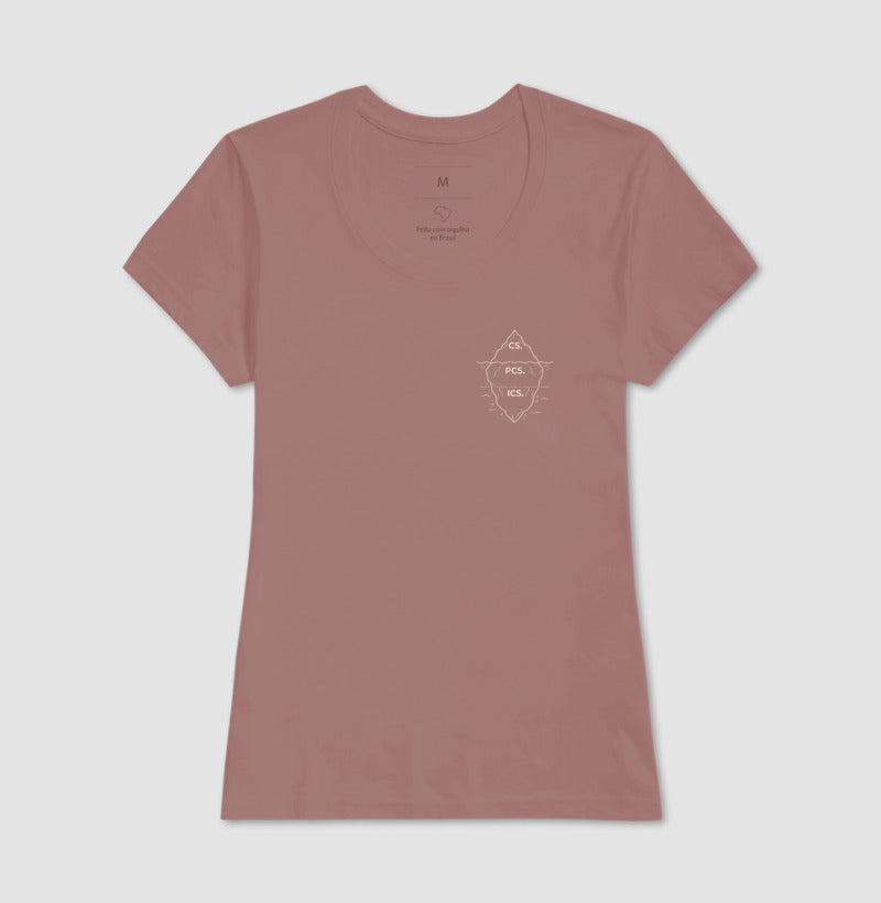 Camiseta Psicanálise Freud - Primeira Tópica (Iceberg) | Minimalista