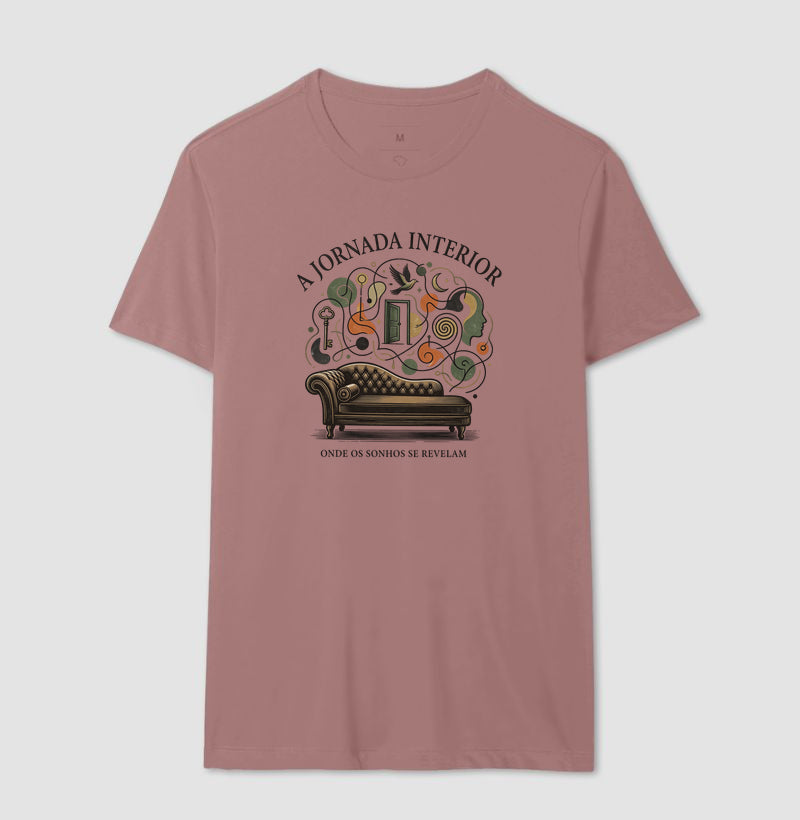 Camiseta Psicanálise - A Jornada Interior (Onde os Sonhos se Revelam) | Poética
