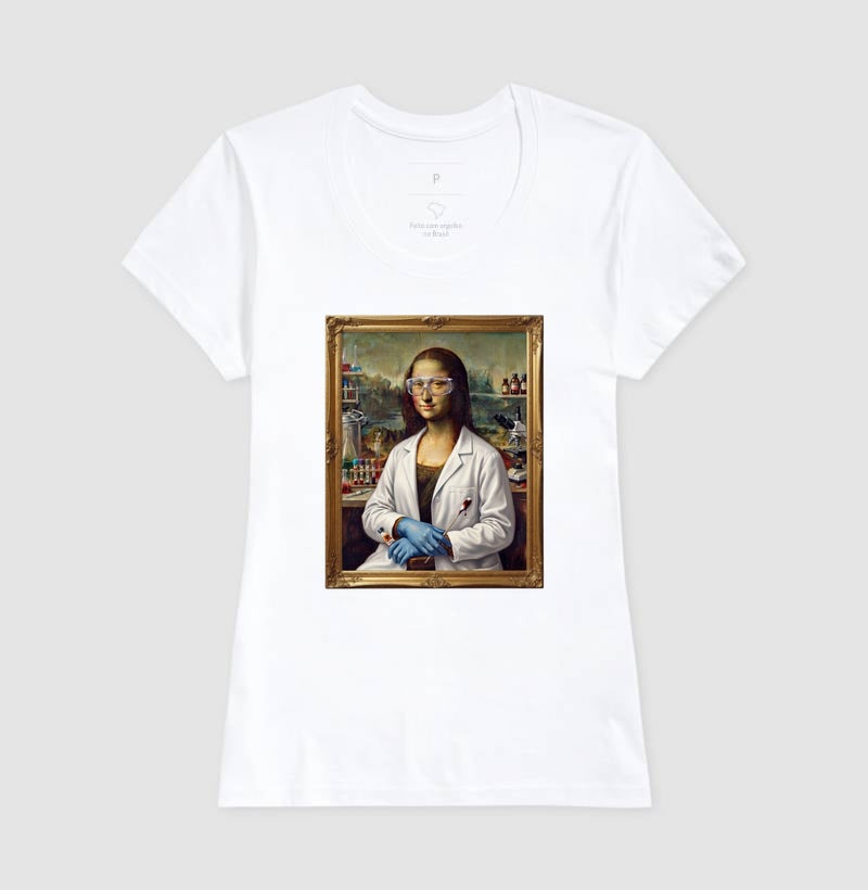 Camiseta "Mona Lisa Perita" | A Gioconda no Laboratório Forense