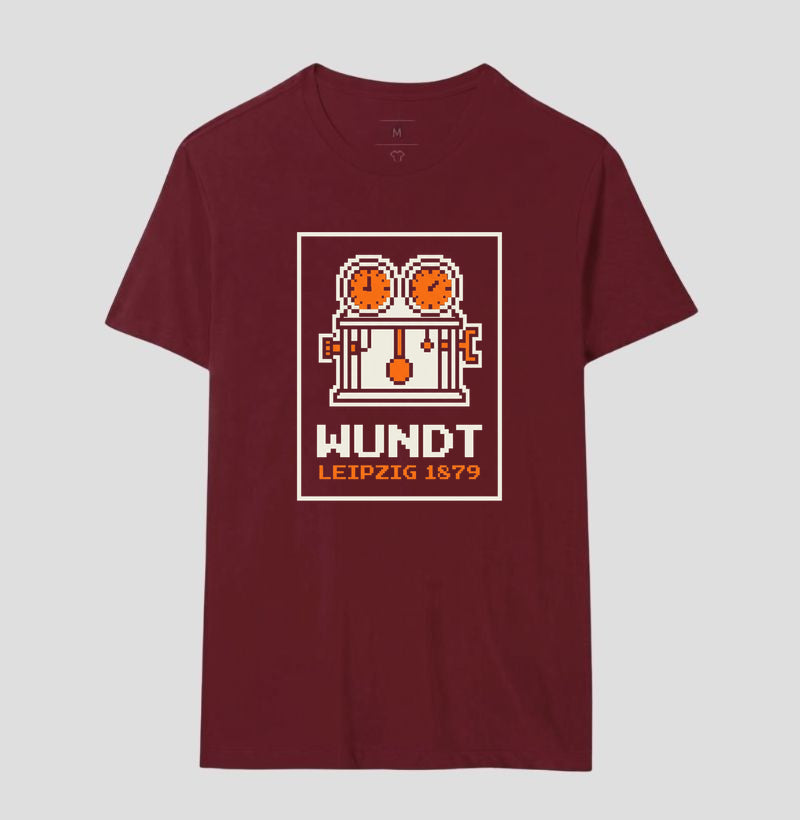 Camiseta Psicologia "Wundt: Leipzig 1879" | 8-Bit Pixel Art