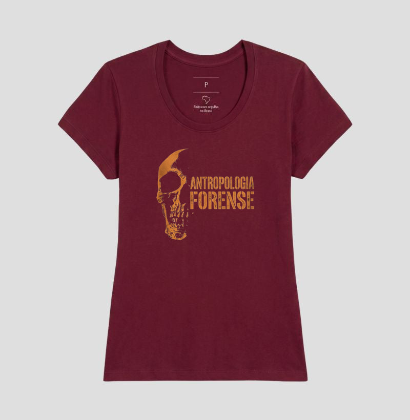 Camiseta Antropologia Forense | Os Ossos Revelam a História (Amber Style)