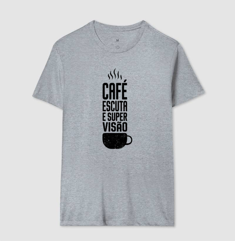 Camiseta "Café, Escuta e Supervisão" | O Kit de Sobrevivência do Consultório