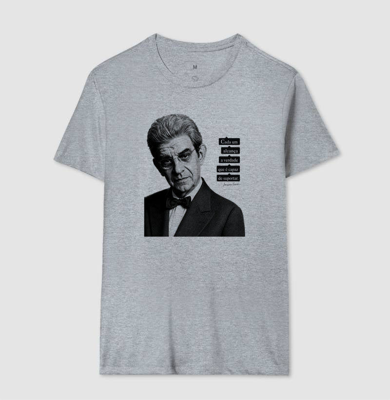 Camiseta Psicanálise Lacan | "Cada Um Alcança a Verdade que é Capaz de Suportar"