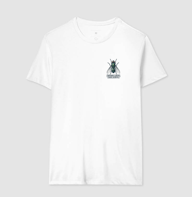 Camiseta Entomologia Forense - Chrysomya Albiceps | Minimalista (Pocket)
