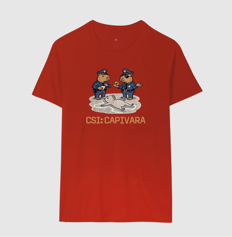 Camiseta CSI: Capivara | True Crime Brasileiro