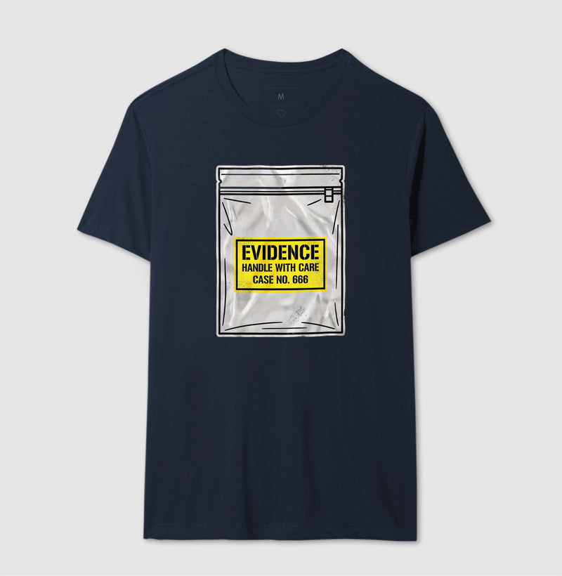 Camiseta True Crime "Evidence Bag" | Caso Nº 666
