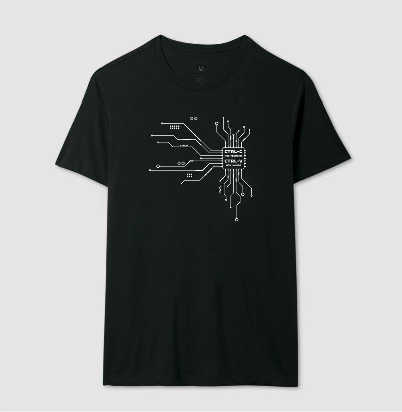 Camiseta Perícia Digital "CTRL+C nos Vestígios" | O Microchip do Laudo