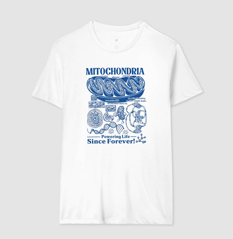 Camiseta "Mitochondria: Powering Life" | A Usina de Força da Vida