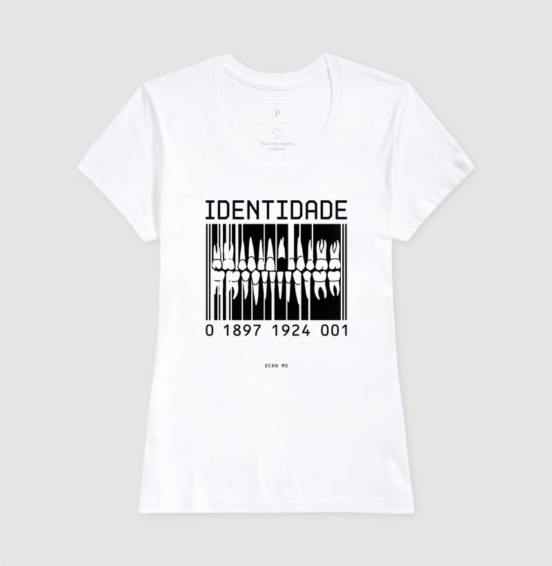 Camiseta Odontologia Forense "Identidade" | O Código Único da Dentição