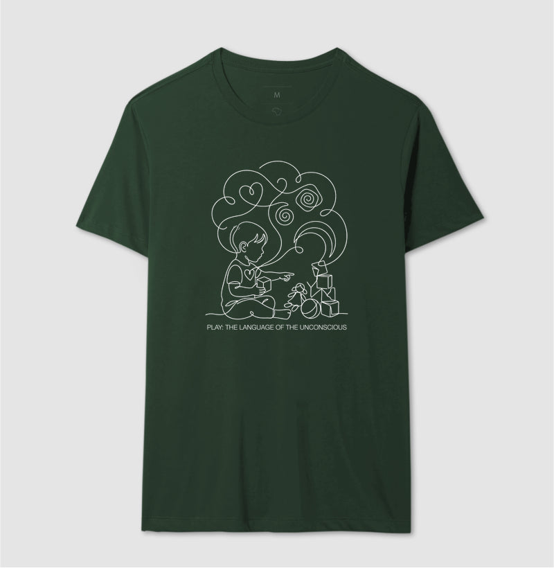 Camiseta Psicanálise Melanie Klein - A Linguagem do Brincar (Play: the language of the unconscious)  | Ilustração Contínua