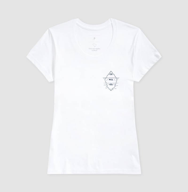 Camiseta Psicanálise Freud - Primeira Tópica (Iceberg) | Minimalista
