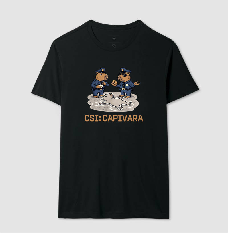 Camiseta CSI: Capivara | True Crime Brasileiro