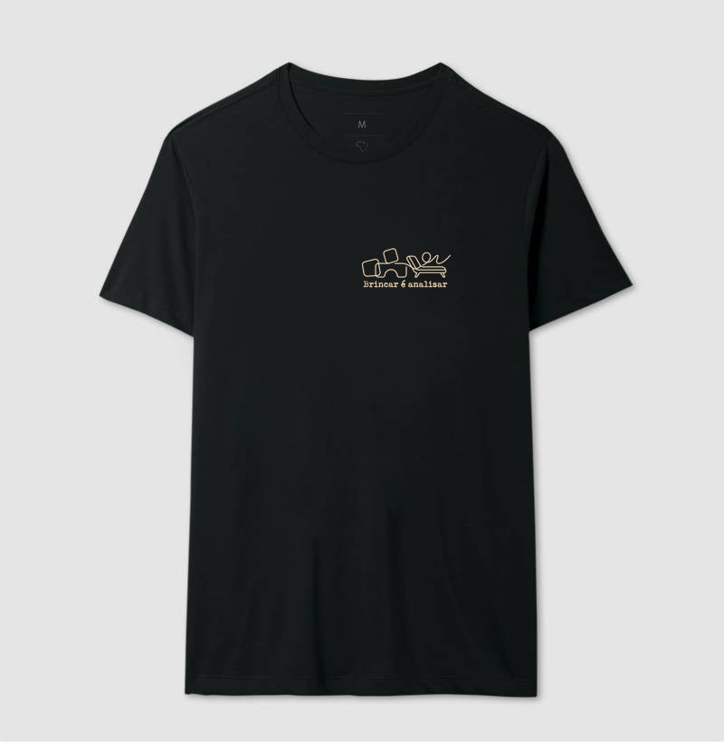 Camiseta Psicanálise Melanie Klein - Brincar é Analisar | Minimalista Line Art
