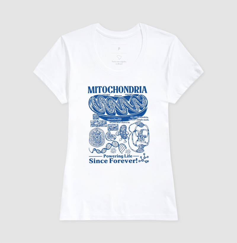 Camiseta "Mitochondria: Powering Life" | A Usina de Força da Vida
