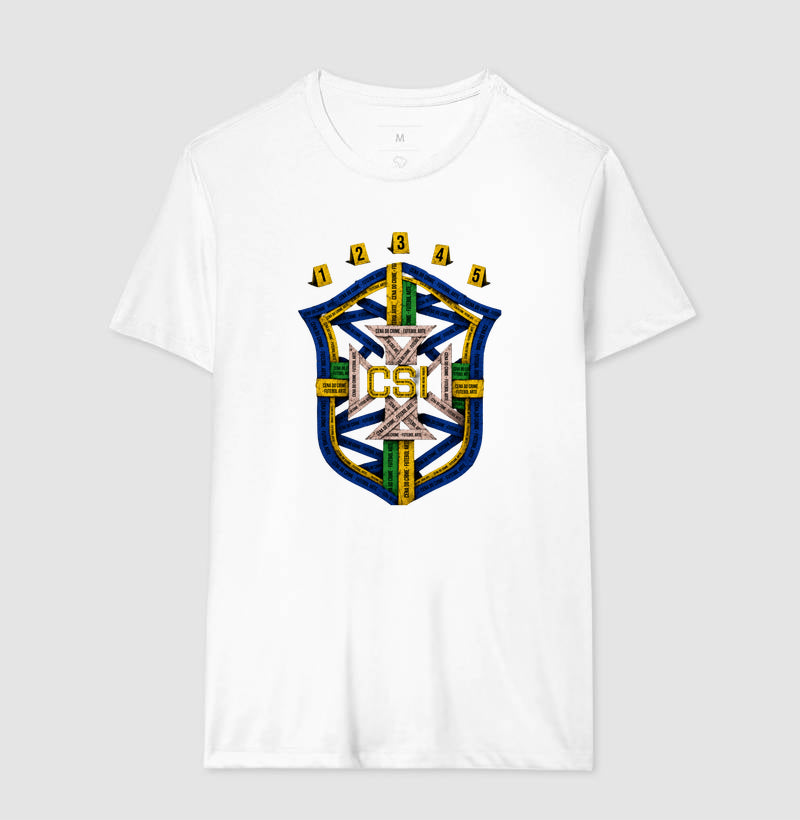 Camiseta Perícia na Copa "CSI Brasil" | O Escudo do Futebol Arte