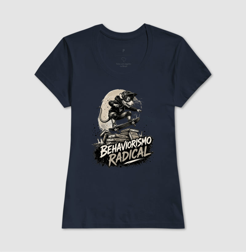 Camiseta Psicologia "Behaviorismo Radical" | Skate Rat & B.F. Skinner