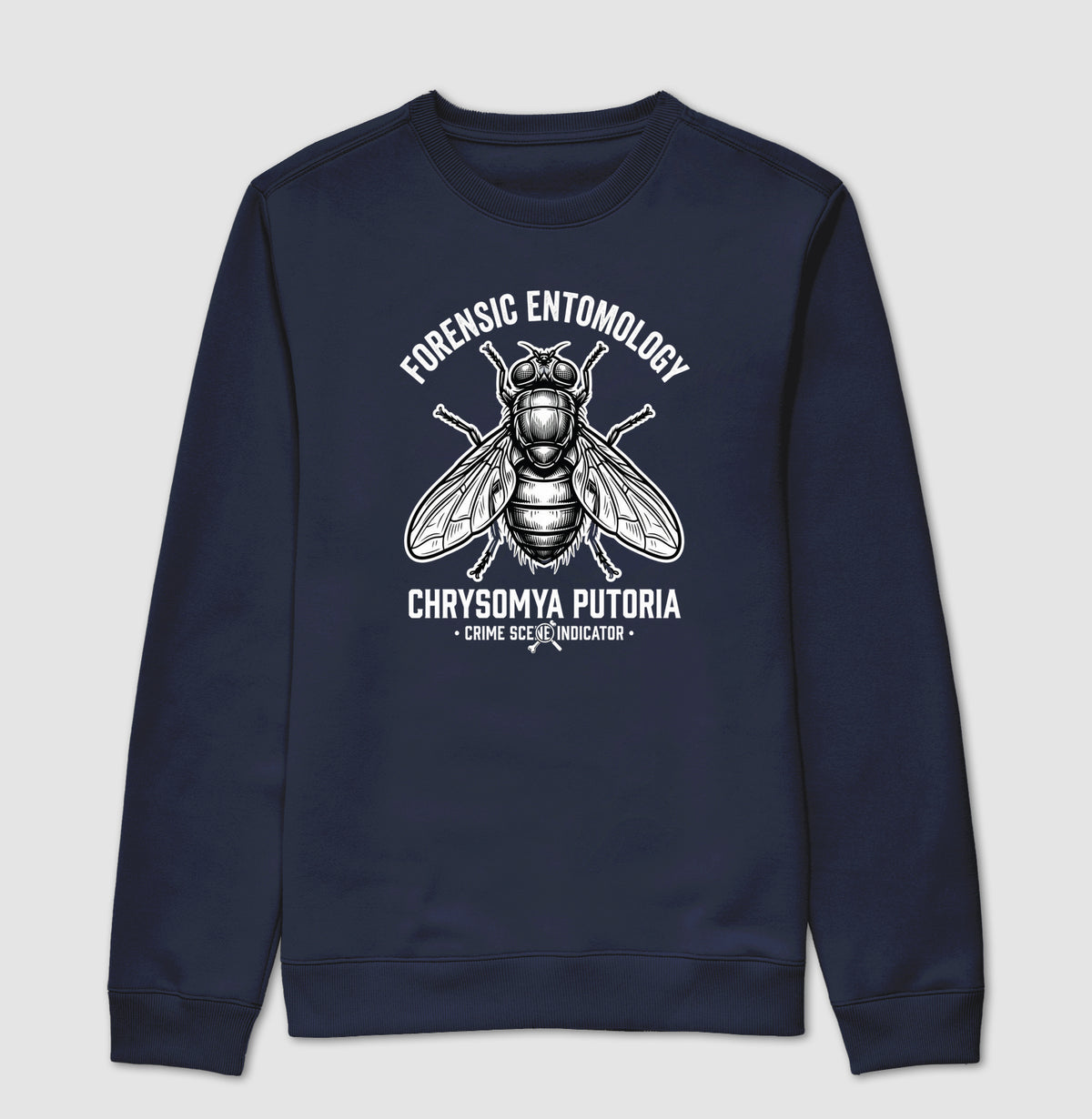 Suéter Moletom Entomologia Forense | Chrysomya putoria - Crime Scene Indicator