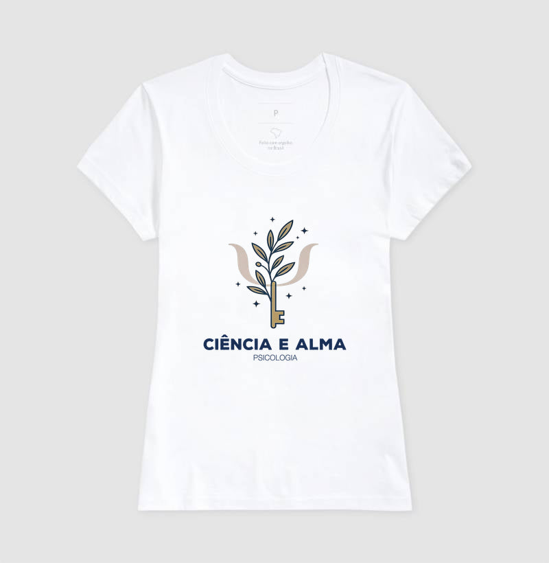 Camiseta Psicologia - Ciência e Alma (The Key of Insight)
