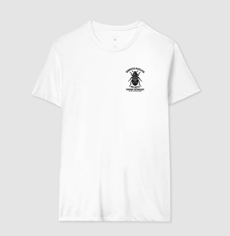 Camiseta Dermestes Maculatus Minimalista | Entomologia Forense