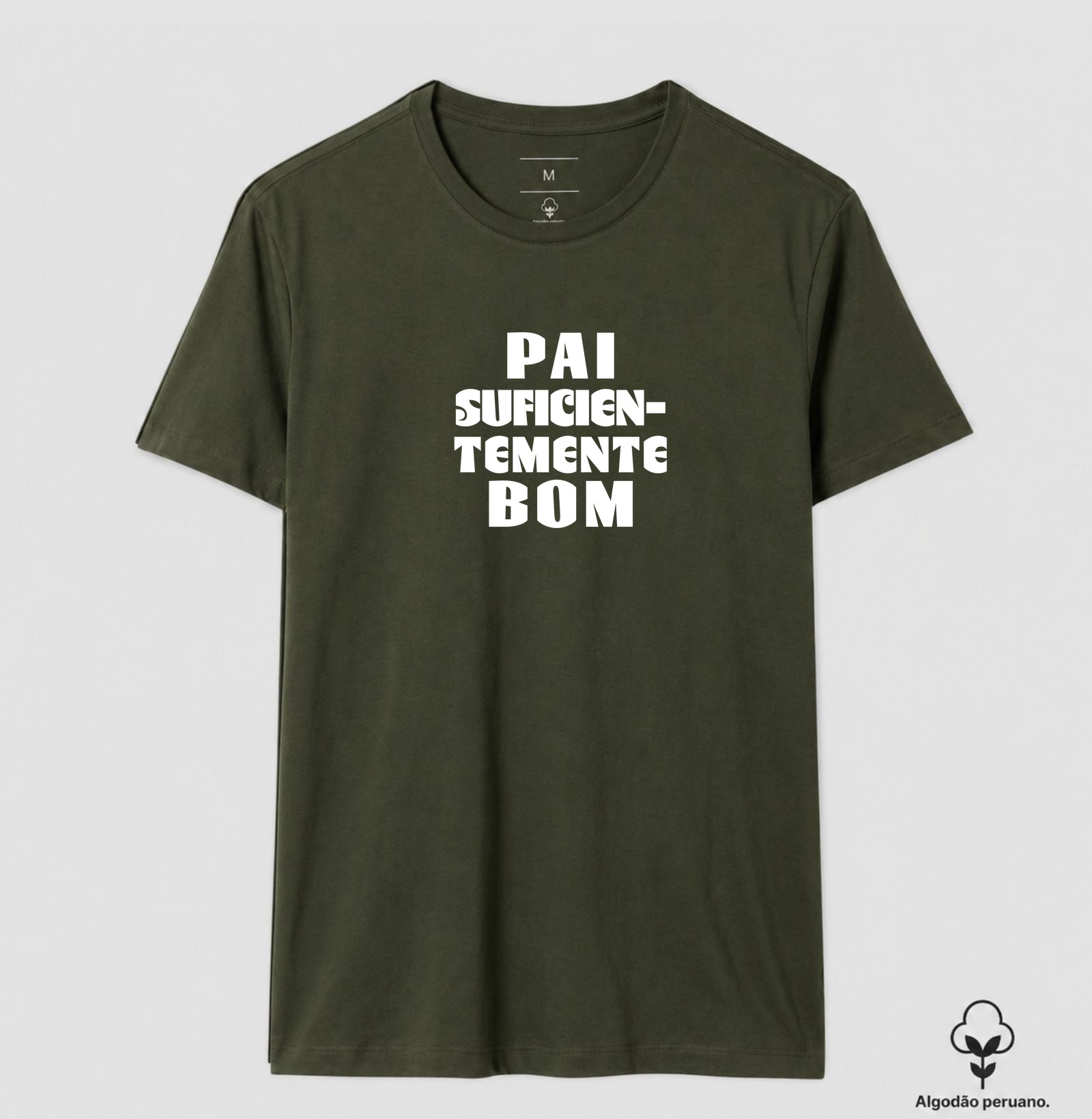 Camiseta Algodão Peruano Psicanálise "Pai Suficientemente Bom" | Conceito Winnicottiano