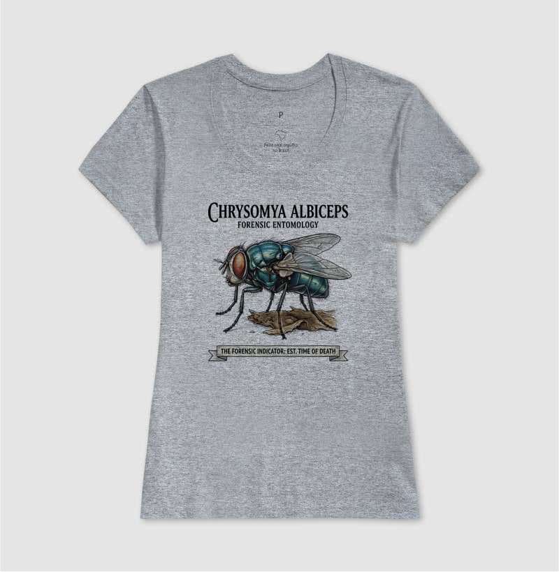 Camiseta Entomologia Forense - Chrysomya Albiceps (Est. Time of Death) | Graphic Tee