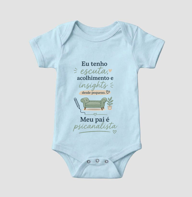 Body Infantil Psicanálise "Escuta, Acolhimento e Insights" | Meu Pai é Psicanalista