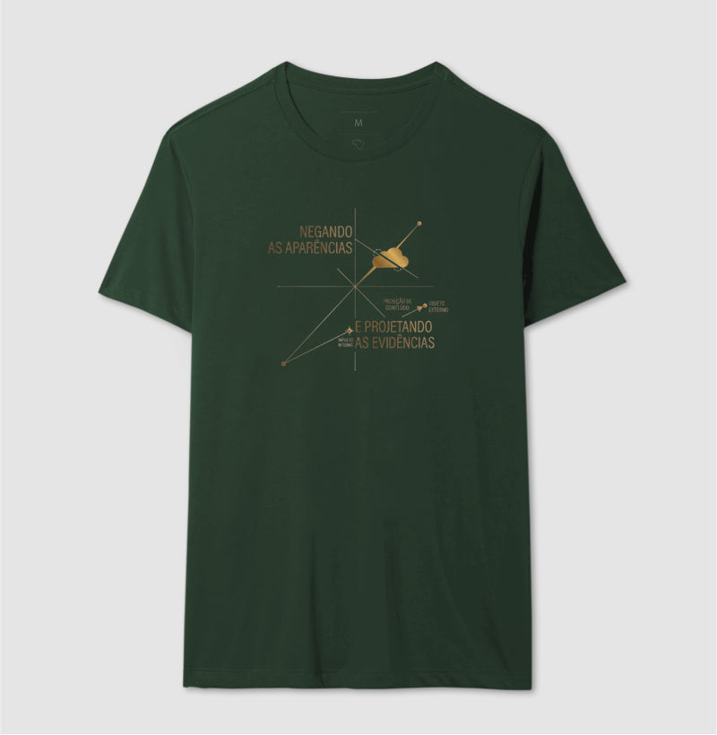 Camiseta Psicanálise Anna Freud - Mecanismos de Defesa (Negação e Projeção) | Diagrama Minimalista