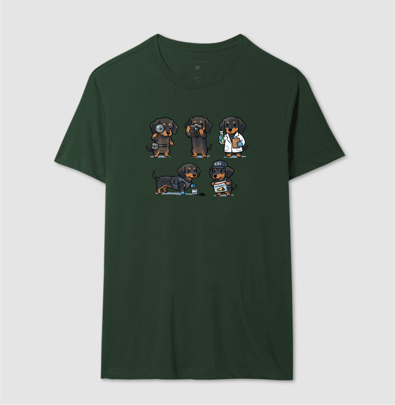 Camiseta "CSI Salsicha" | Esquadrão Forense Canino