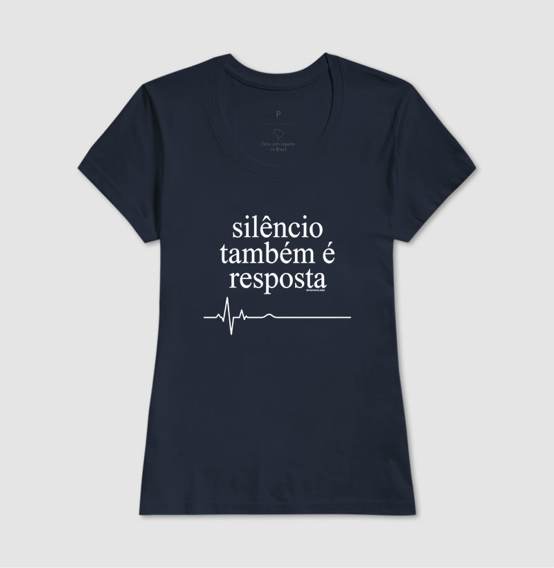Camiseta Medicina Legal "Silêncio Também é Resposta" | A Voz da Assistolia