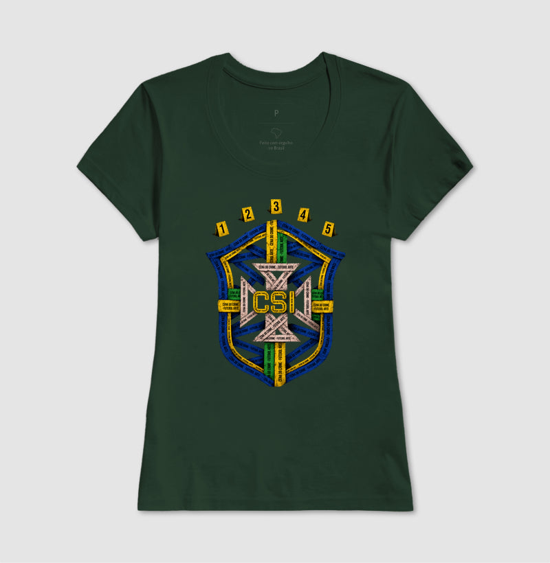 Camiseta Perícia na Copa "CSI Brasil" | O Escudo do Futebol Arte