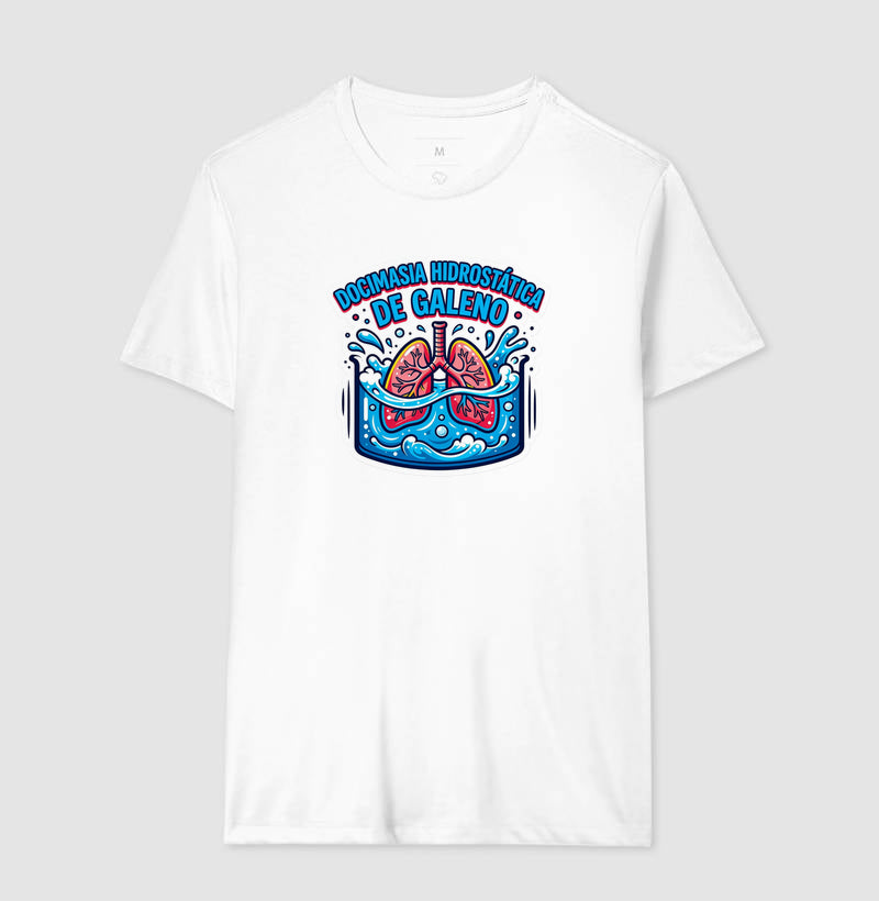 Camiseta Medicina Legal "Docimasia de Galeno" | O Teste do Primeiro Fôlego