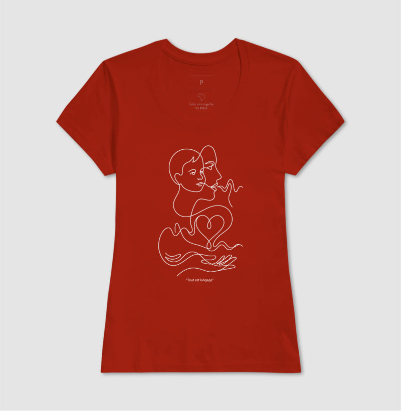 Camiseta Psicanálise Françoise Dolto - Tudo É Linguagem (Tout est langage) | Line Art Poética