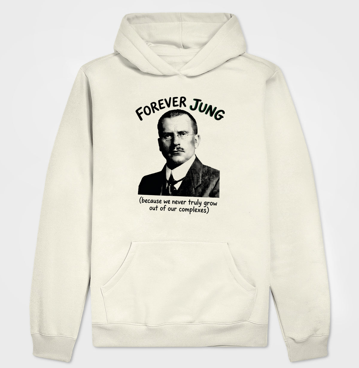 Hoodie Moletom Psicanalítica Carl Jung - Forever Jung (Complexes) | Retrô Noir