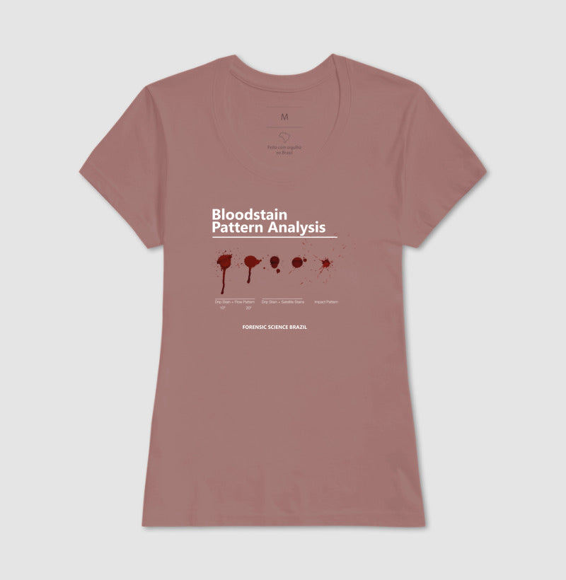 Camiseta Ciência Forense - Análise de Padrões de Sangue (BPA) | True Crime