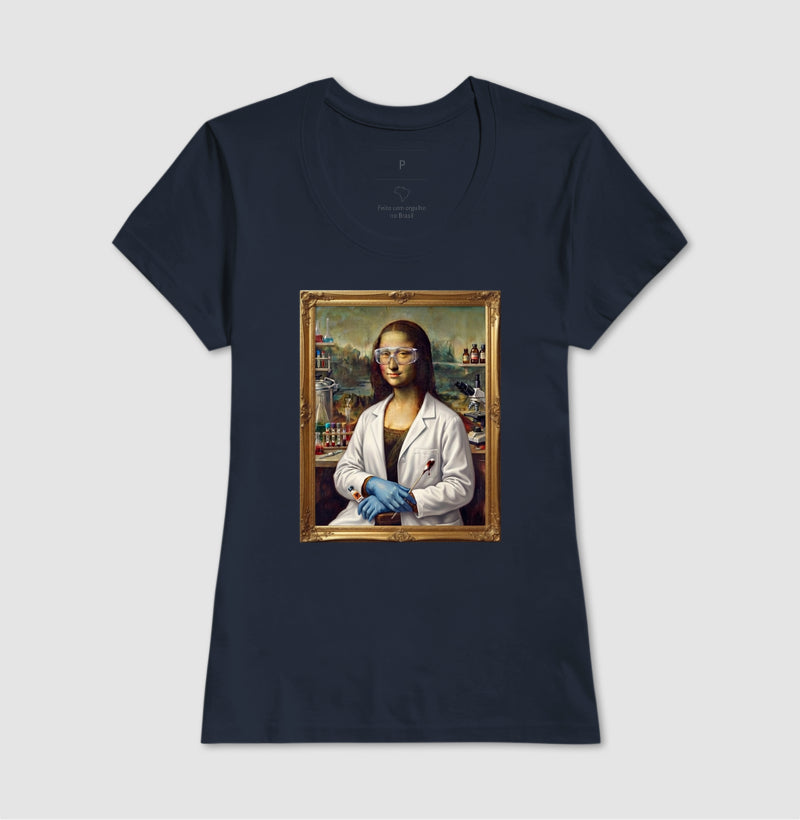 Camiseta "Mona Lisa Perita" | A Gioconda no Laboratório Forense